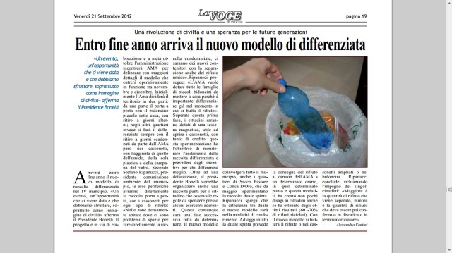 Entro fine anno arriva il nuovo modello di differenziata